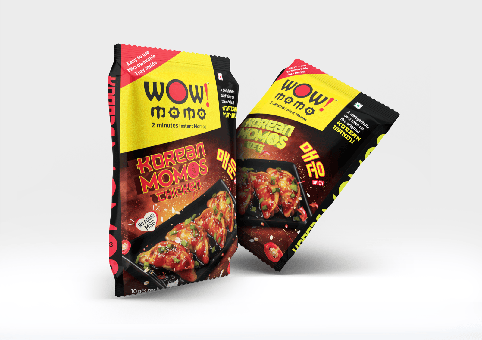 WOW Momos packaging by Aaira Mittal